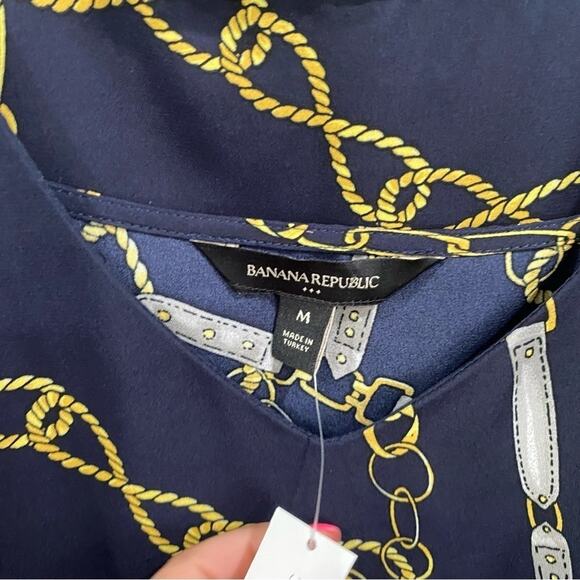 Banana Republic NWT Chain Print Satin Tank & Midi Skirt Set Old Money Chic - Picture 6 of 13